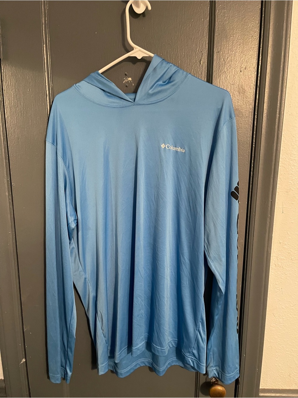 Columbia Blue Omni-Shade Sun Protection Hoodie